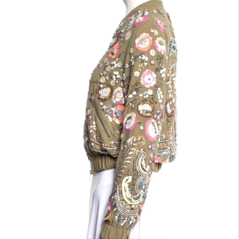 Needle & Thread Beaded Bomber Jacket - image 2